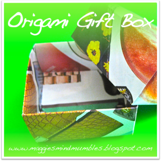 Origami box, paper, gift box, recycled magazine